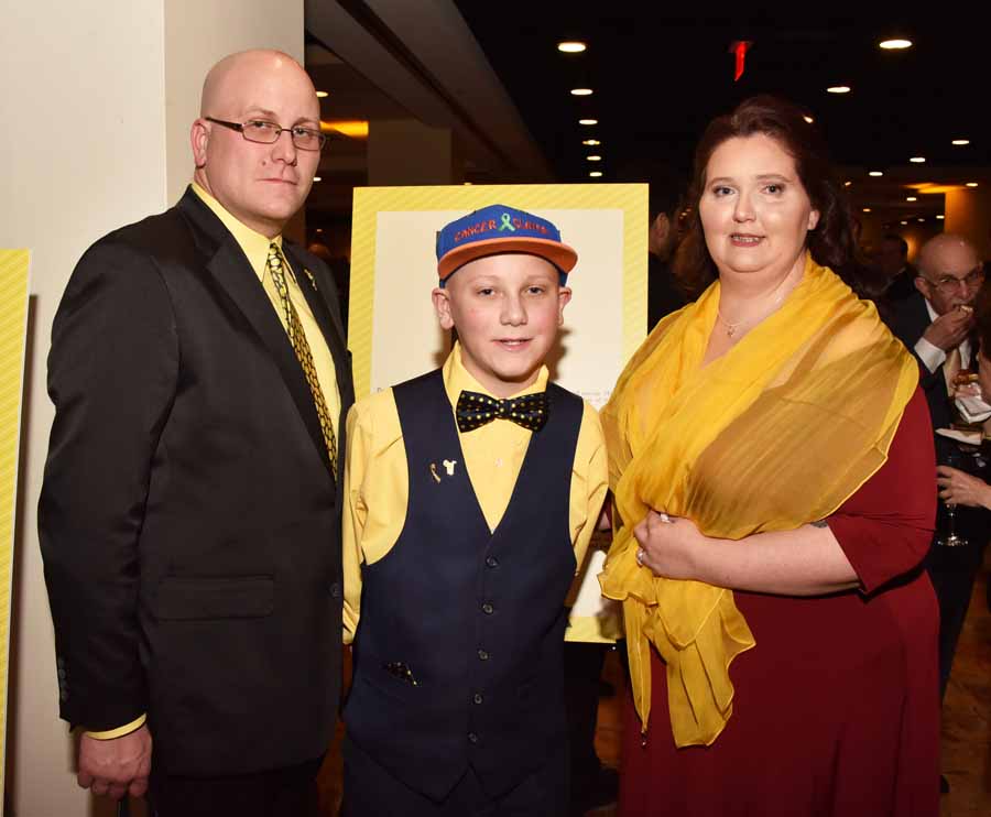 Steve Gibson, David Gibson (an Alex's Hero), and Kim Gibson