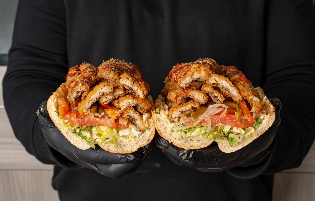 The fried fish hoagie at Northeast Philly's Jordan Johnson Seafood, where they are giving away 100 of the sandwiches in honor of National Fish Fry Day.
