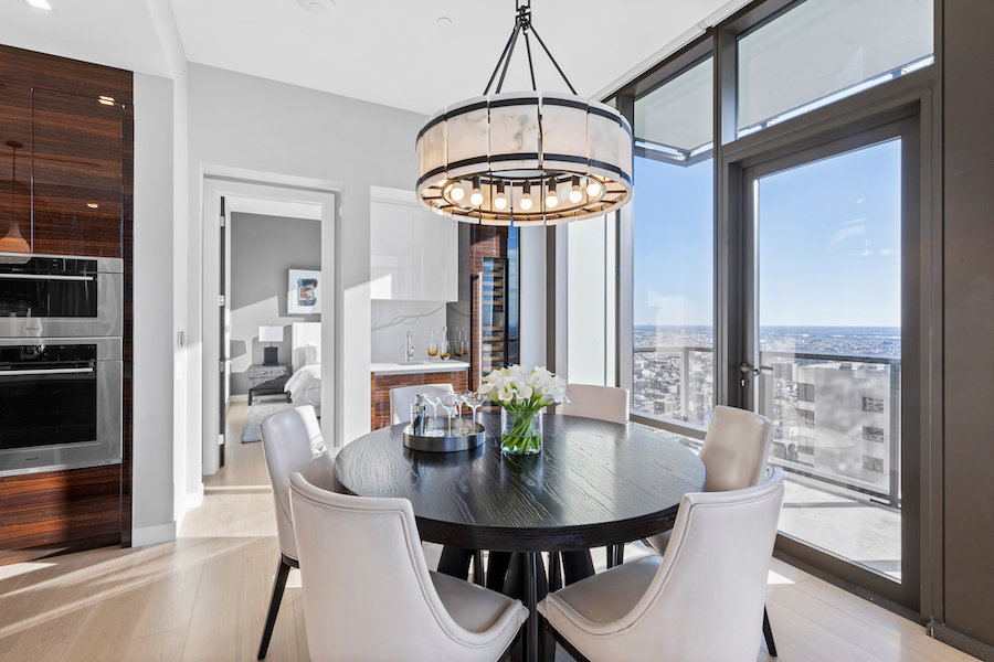 laurel model condo dining room