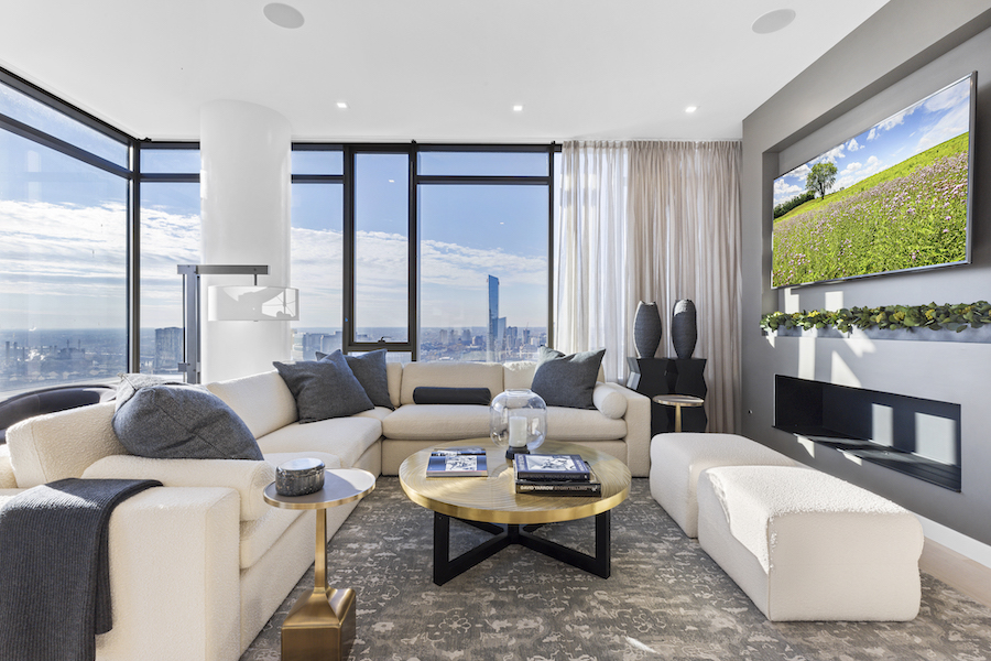 model condo living room