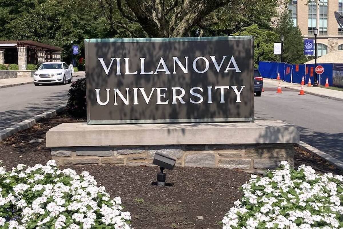 A sign at Villanova University, where another young woman alleges she was sexually assaulted